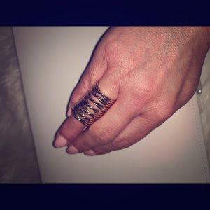 Gold Coil Ring Size 6